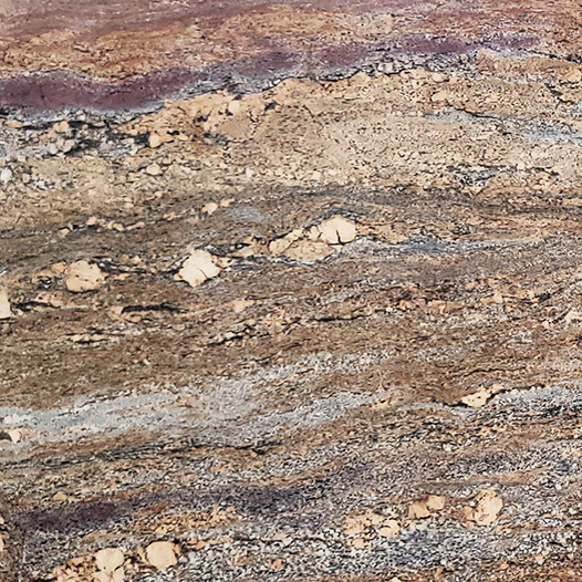 Red Bordeaux granite slab swatch displayed