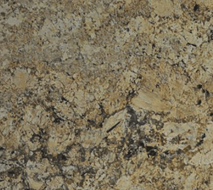 Brown Solarius granite slab displayed
