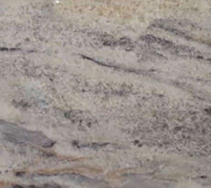 White Cristalita quartzite slab displayed