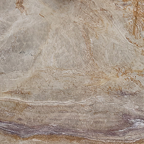 White Nacarado quartzite slab swatch displayed