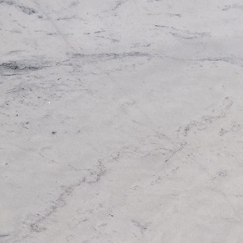 White Calacatta Bernini marble slab displayed