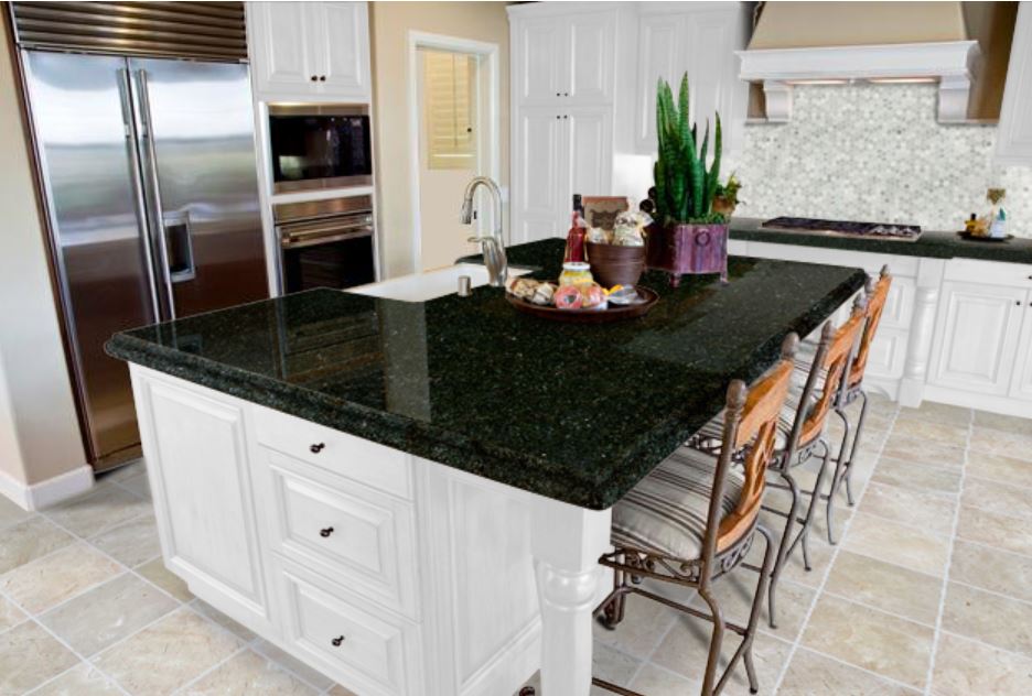 Ubatuba Granite Prefabricated in kitchen