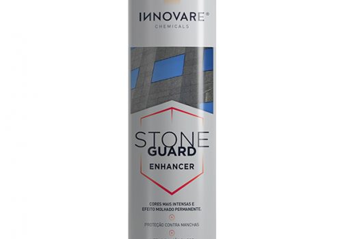 Stone Guard sealant in bottle on granite counter