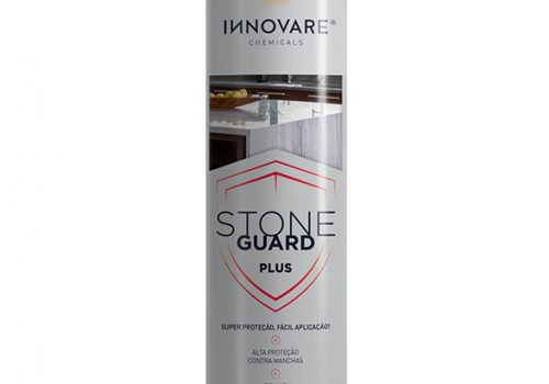 Stone Guard Plus bottle displayed on counter