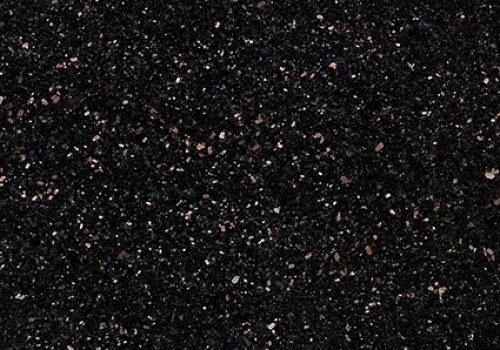 Black Galaxy granite slab swatch displayed