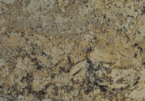 Brown Solarius granite slab displayed